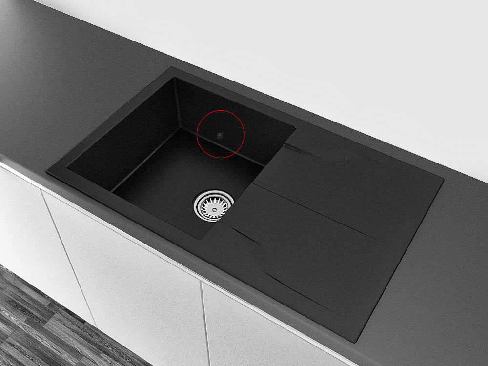 Уцінка кухонна мийка Lexona Granta чорна Всі кольори