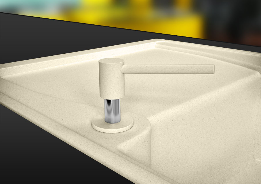 Дозатор для кухонной мойки CONTINENT i10 Бежевый