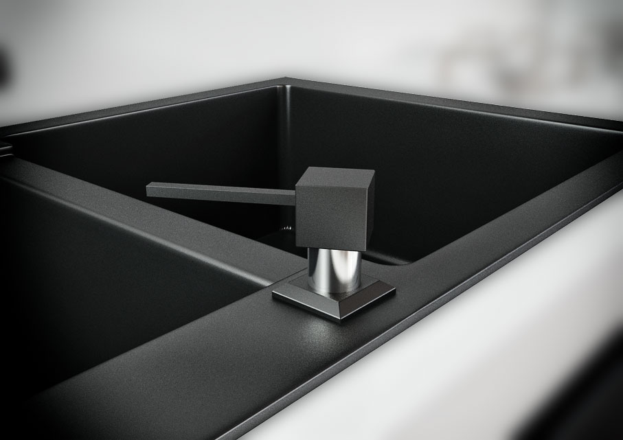 Дозатор для кухонной мойки CONTINENT i12 Черный