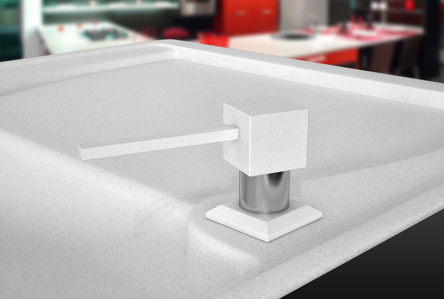 Дозатор для кухонной мойки CONTINENT i12 Белый