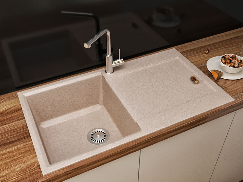 Гранітна кухонна мийка Lexona SOFIA Авена