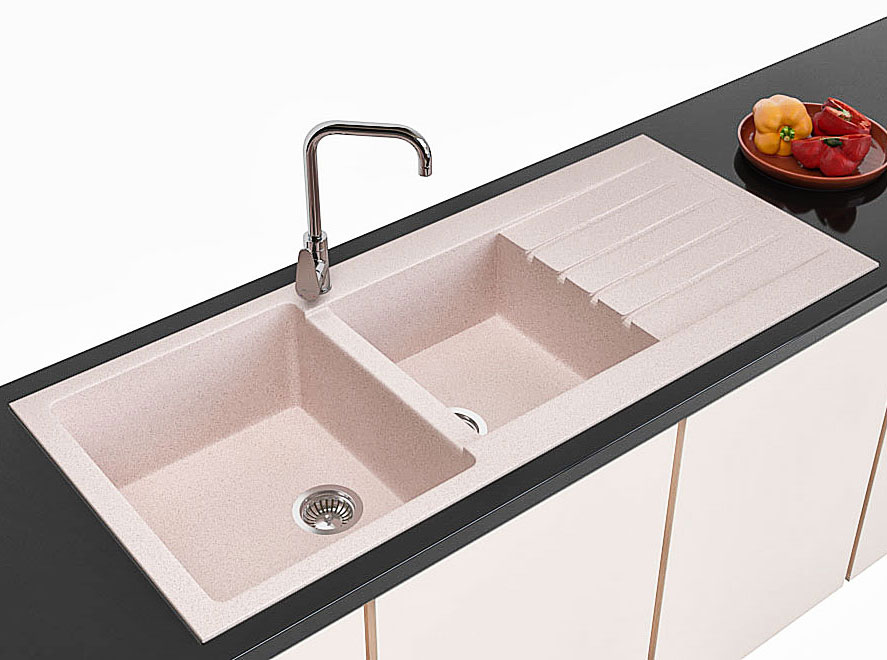 Гранітна кухонна мийка Lexona Status авена