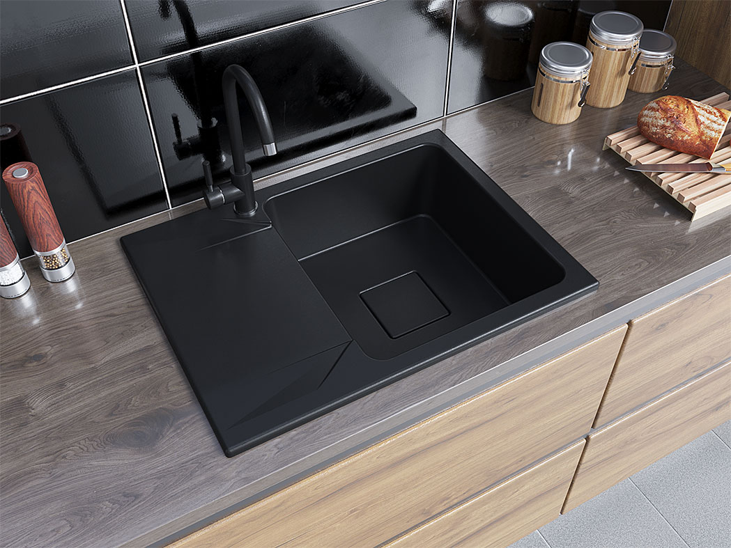 Гранітна кухонна мийка Lexona Neva Compact 