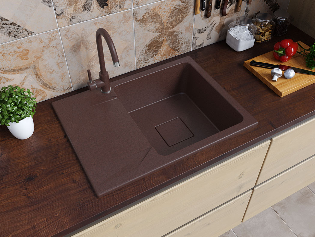 Гранітна кухонна мийка Lexona Neva Compact 