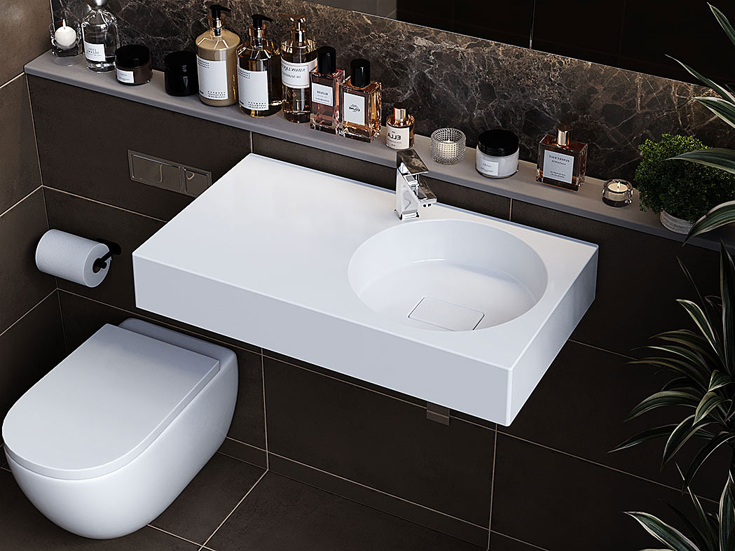 Умывальник, Раковина, подвесной Status Sun 80 L 